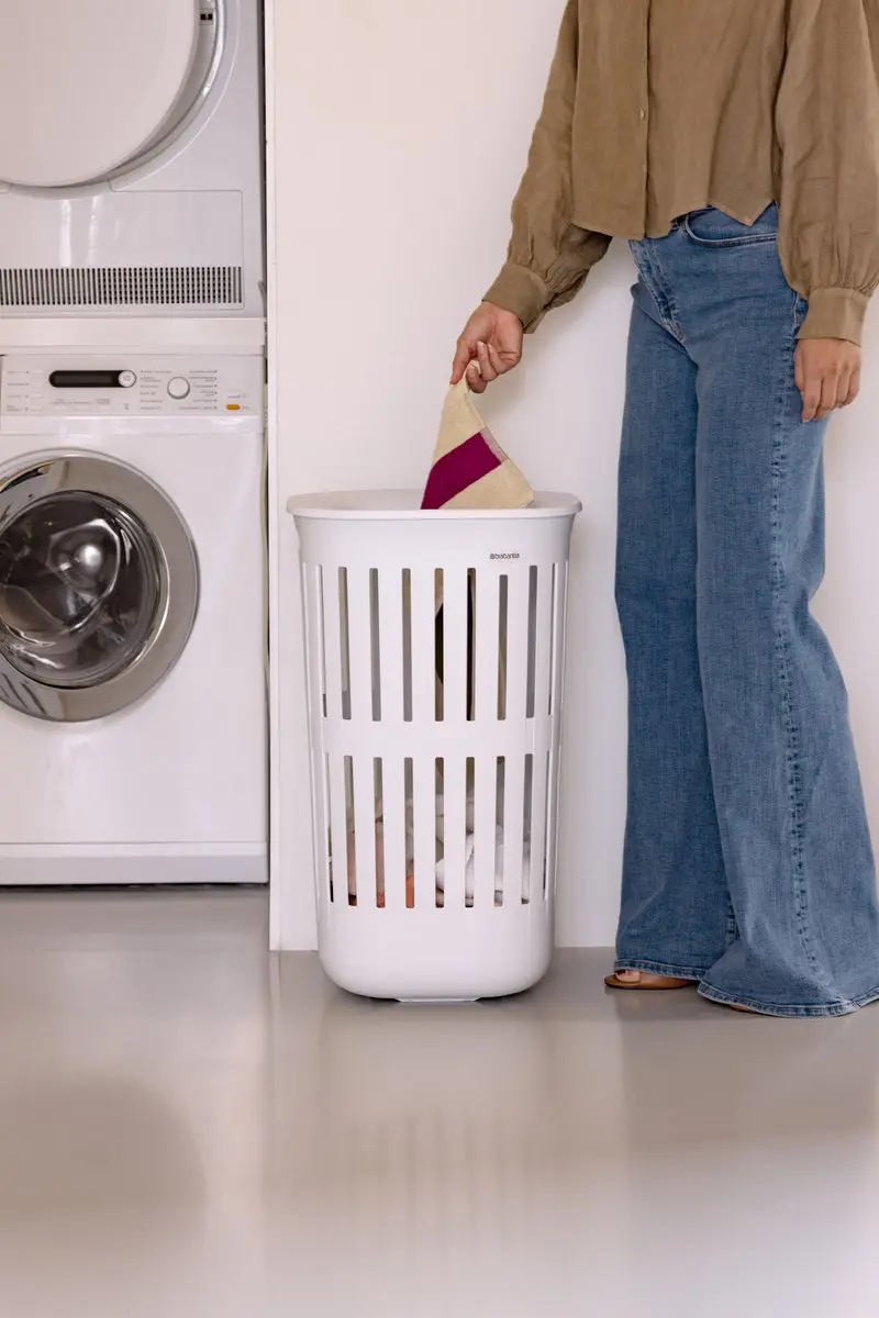 Brabantia Collect-It Wasmand 55L - Set van 2 - Wit