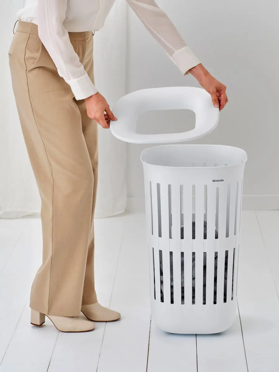 Brabantia Collect-It Wasmand 55L - Set van 2 - Wit