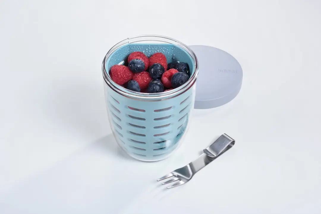 Mepal Ellipse Fruit & Veggie Pot 600ml - Vivid mauve - afbeelding 6 van 6