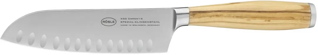 Rösle Artesano Santoku Mes 16cm - Olijfhout
