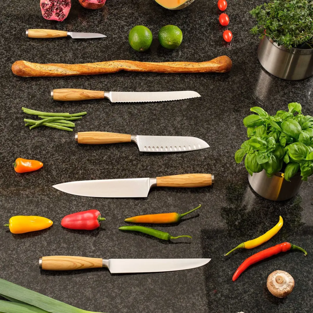 Rösle Artesano Santoku Mes 16cm - Olijfhout