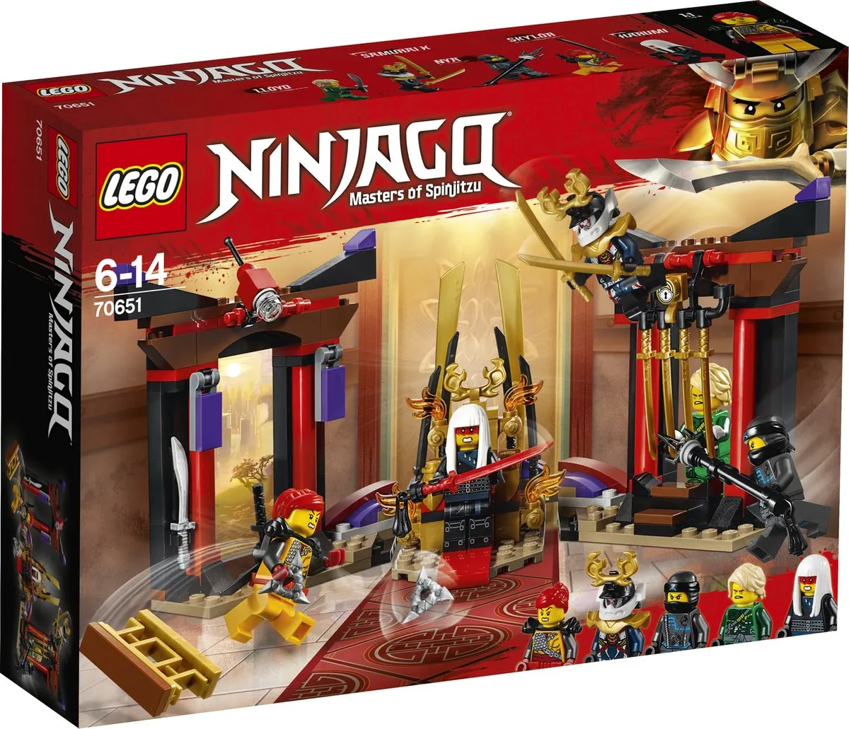 LEGO Ninjago Troonzaalduel 70651