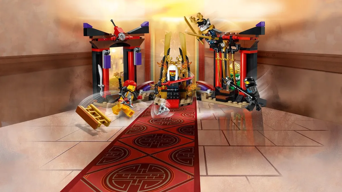 LEGO Ninjago Troonzaalduel 70651 - 221 Stukken - 5 Minifiguren
