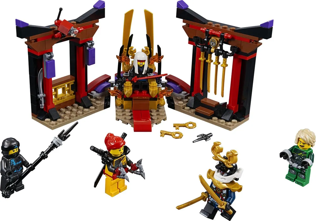LEGO Ninjago Troonzaalduel 70651 - 221 Stukken - 5 Minifiguren