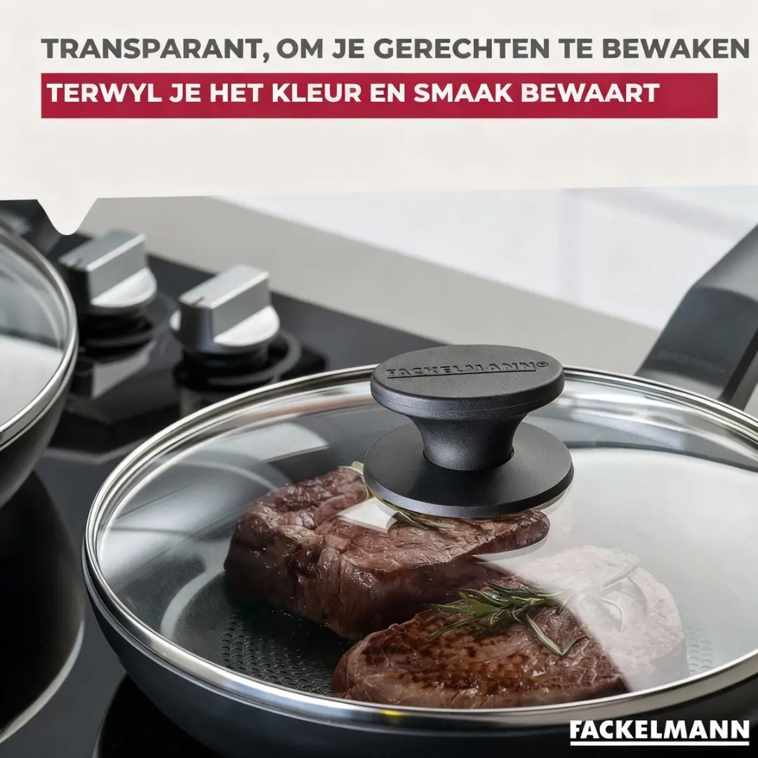 Fackelmann Glazen Deksel 28cm - 66042