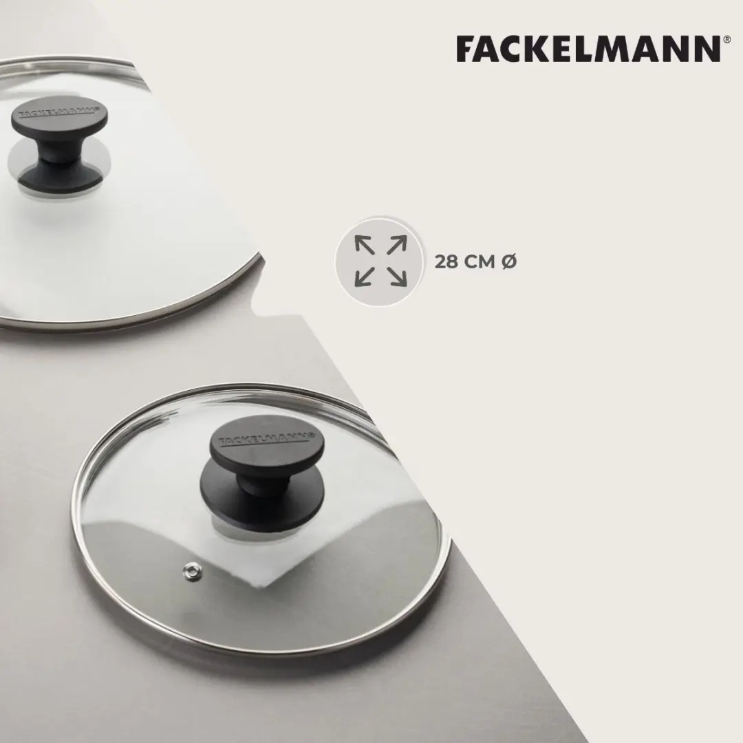Fackelmann Glazen Deksel 28cm - 66042