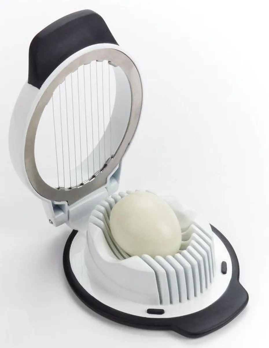 OXO Eiersnijder - Ronde/Ovale Plakjes - Wit