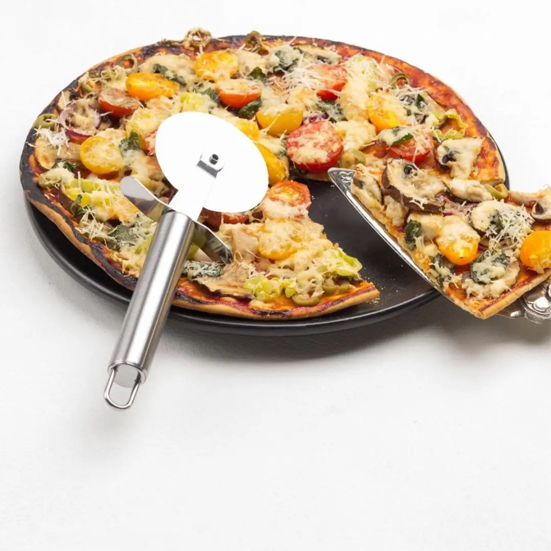 Excellent Houseware Pizzasnijder RVS 21cm - Zilver