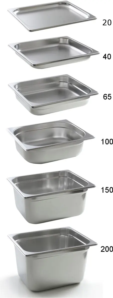 HENDI Gastronorm Container 0,6L - 65mm - Roestvrij staal
