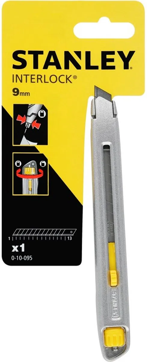 Stanley Interlock Mes 9.5mm - 5 reservemesjes