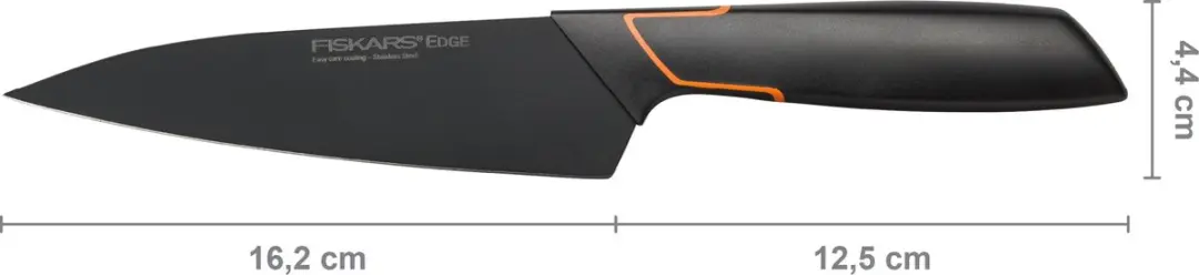 Fiskars Edge Koksmes 15cm - Zwart/Oranje