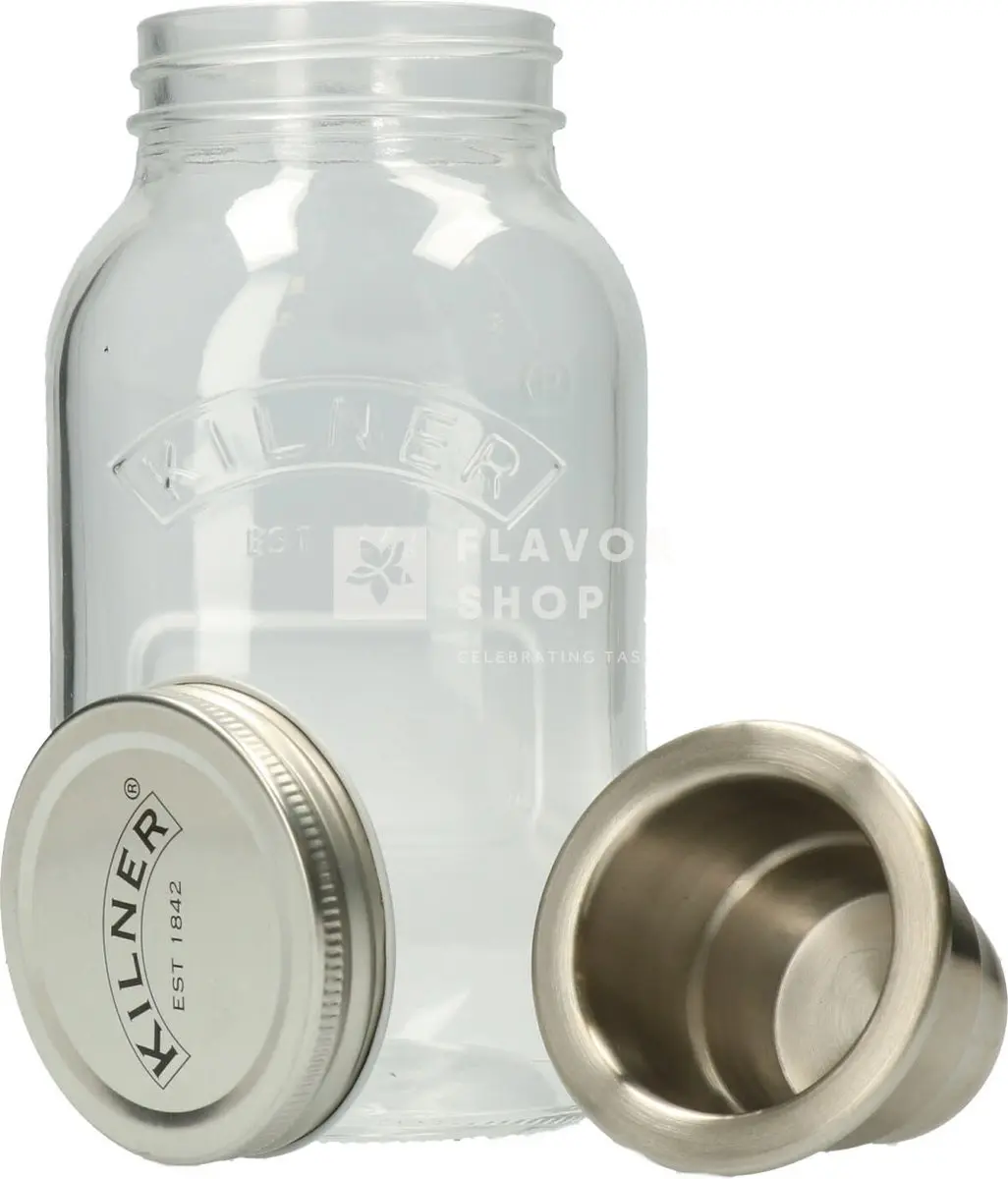 Kilner Food on the Go Glazen Voorraadbokaal 1L - RAY-0025-791