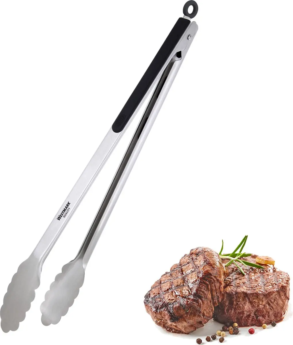Westmark Classic Spezial Grilltang 40cm - Zilver/Zwart