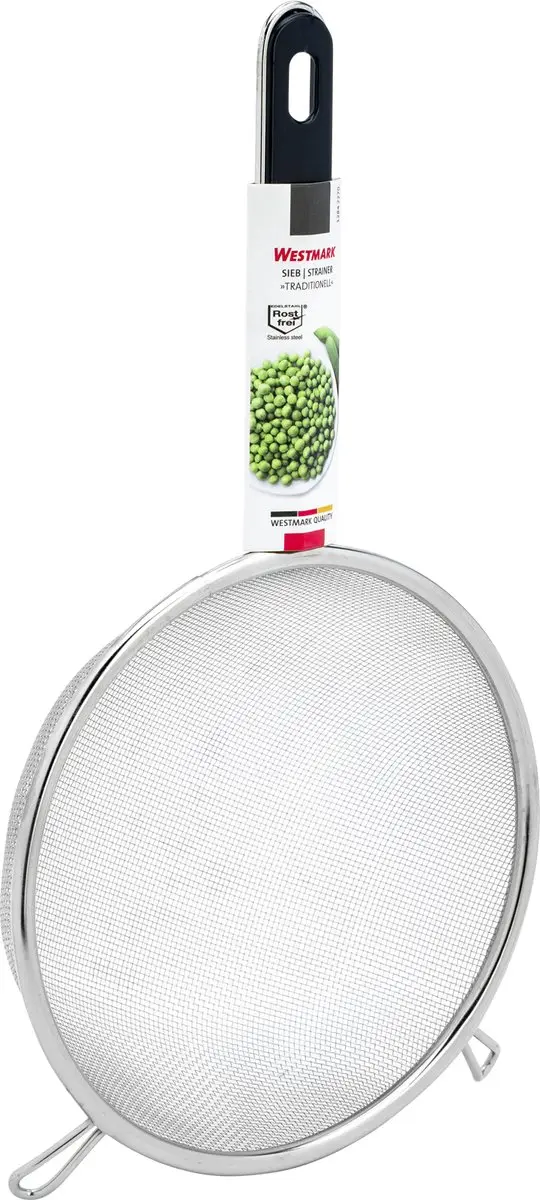 Westmark Huishoudzeef Traditionell 18cm - Roestvrij staal/Zwart