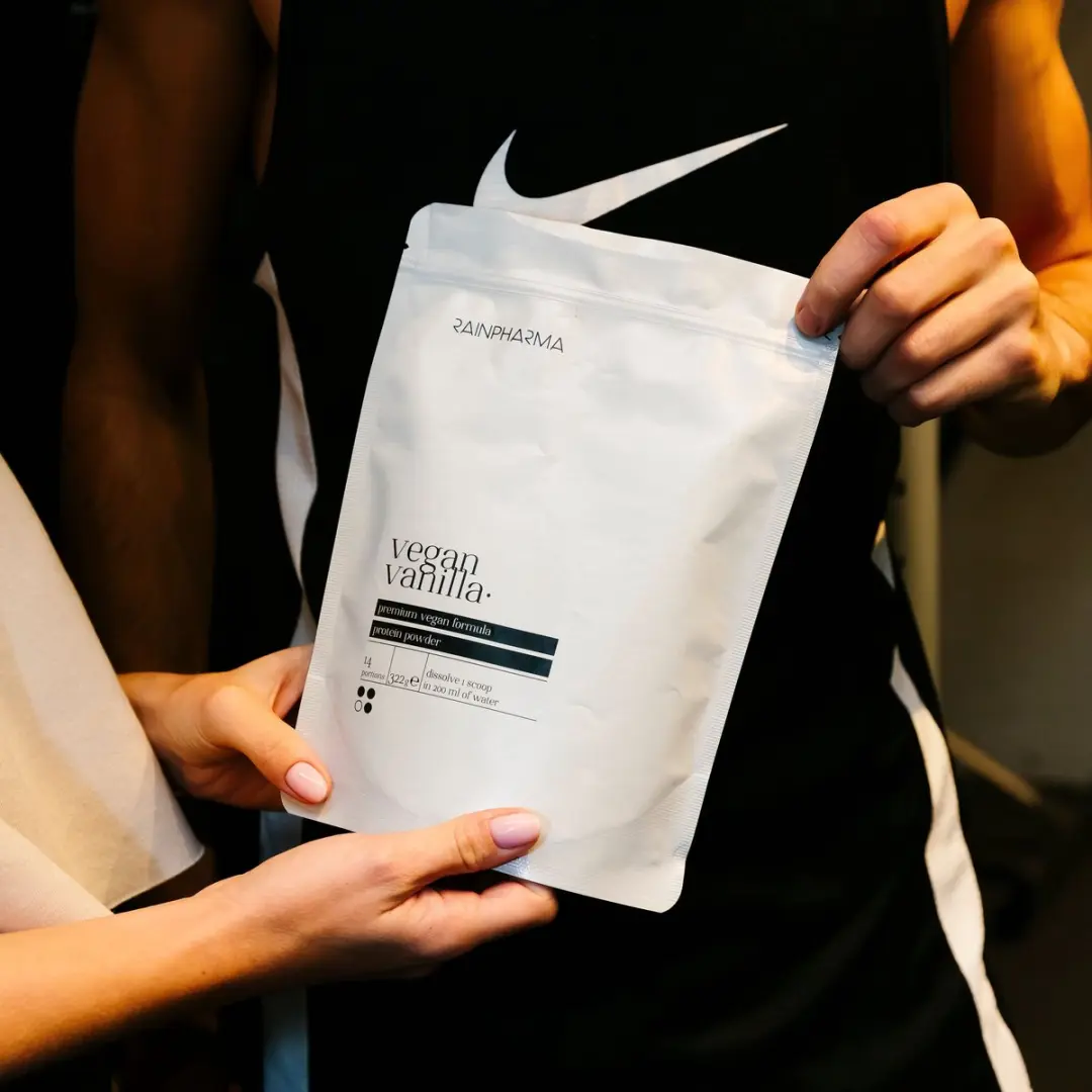 RainPharma Vegan Vanilla Eiwitshake 19g - 14 Zakjes