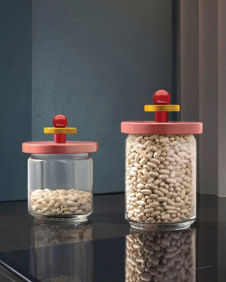 Alessi Twergi ES16/100 Voorraadpot - Roze - 1 Liter
