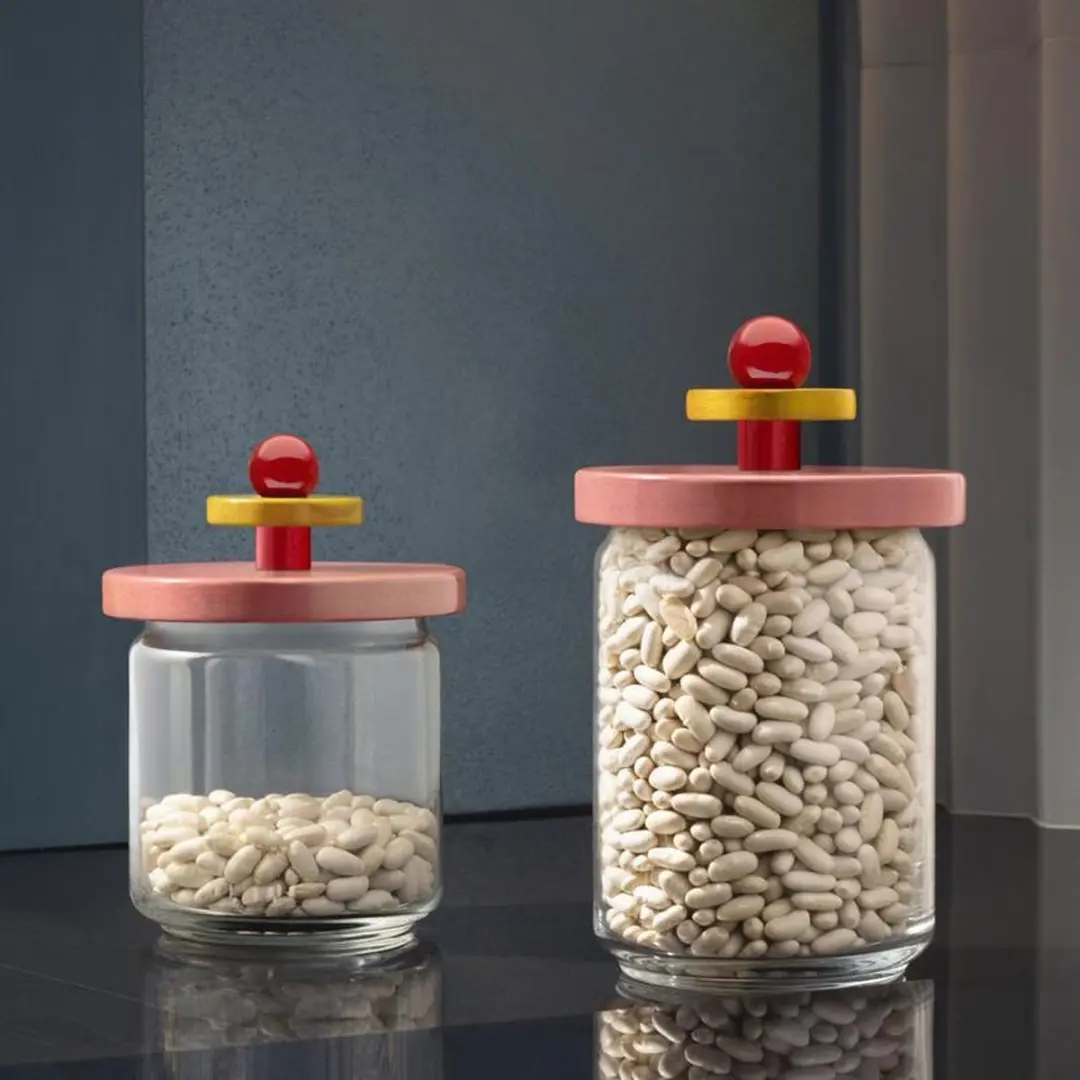 Alessi Twergi ES16/100 Voorraadpot - Roze - 1 Liter