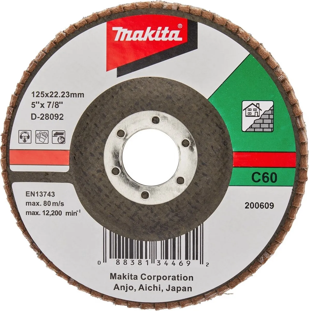 Makita K60 SC-F Schuurschijf 125mm