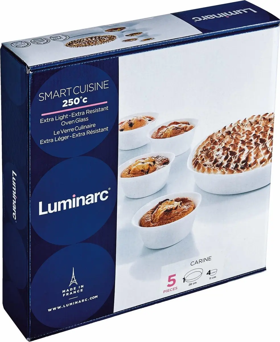 Luminarc Smart Cuisine Ovenschotel 5-delig - Wit
