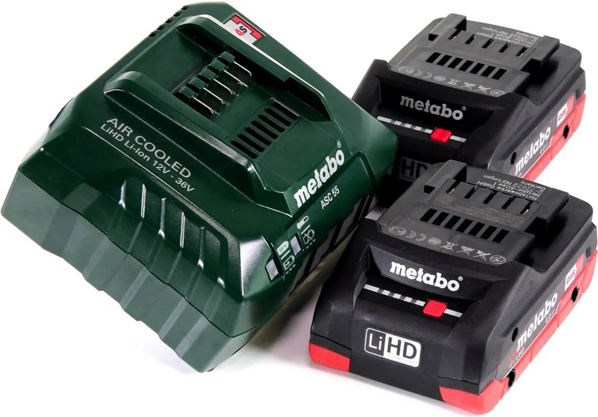 Metabo BH 18 LTX BL 16 Boorhamer - 1.3J - 2x 4.0Ah accu - afbeelding 5 van 6