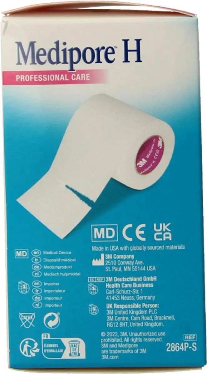 3M Medipore Hechtpleister 10cm x 5m - Wit