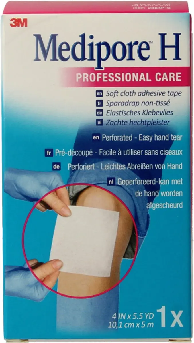 3M Medipore Hechtpleister 10cm x 5m - Wit