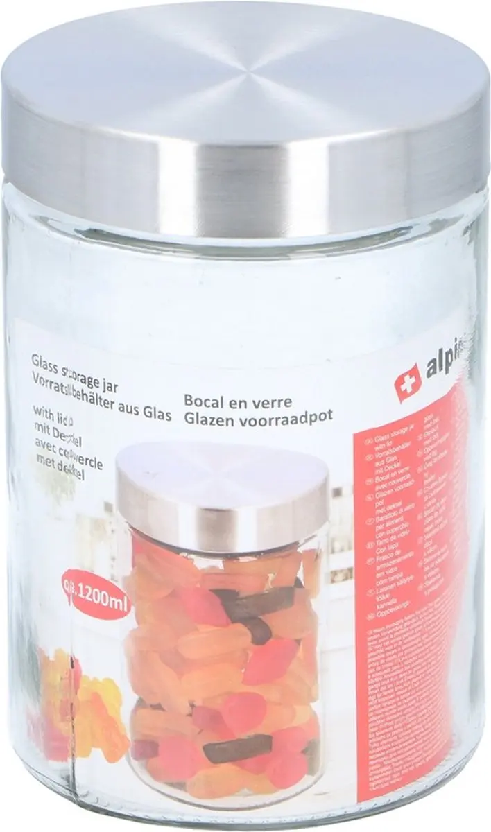 Alpina Glazen Voorraadpot 1200ml