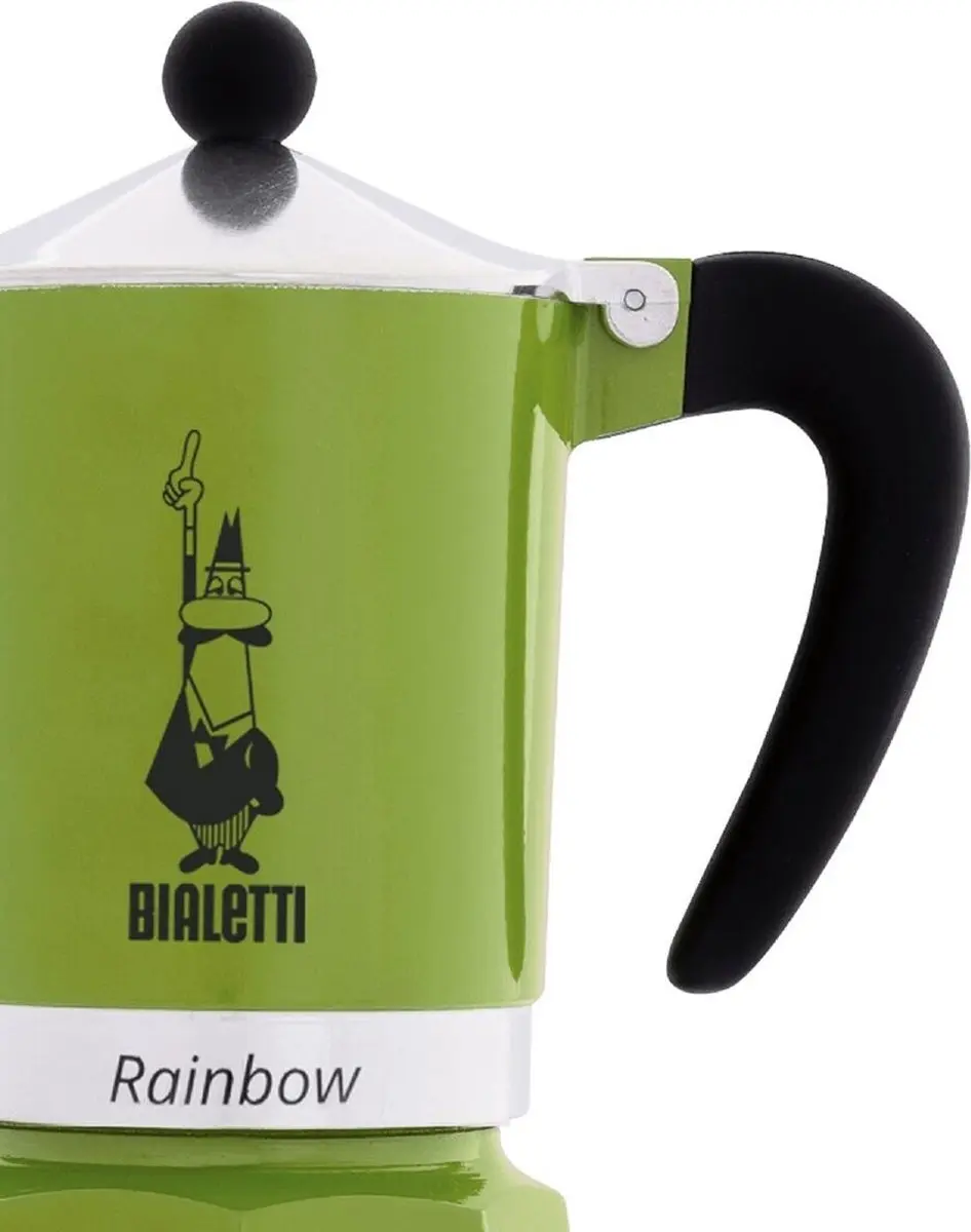 Bialetti Rainbow Percolator 1 Kops - Groen - 60ml - afbeelding 6 van 6