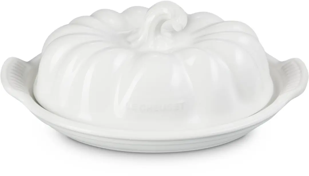 Le Creuset Botervloot Pompoen Aardewerk - Wit