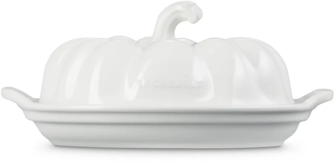 Le Creuset Botervloot Pompoen Aardewerk - Wit