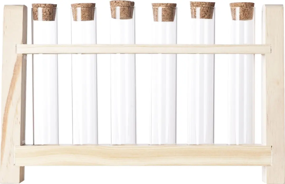 Cosy&Trendy Houten Kruidenrek Tubes 6 Stuks