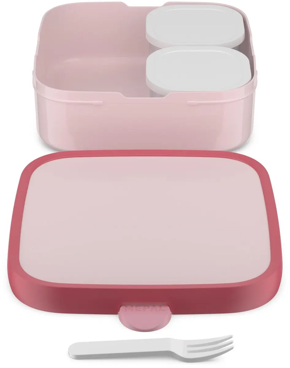 Mepal Campus Bento Lunchbox 1.25L - 3 Vakken Cool pink