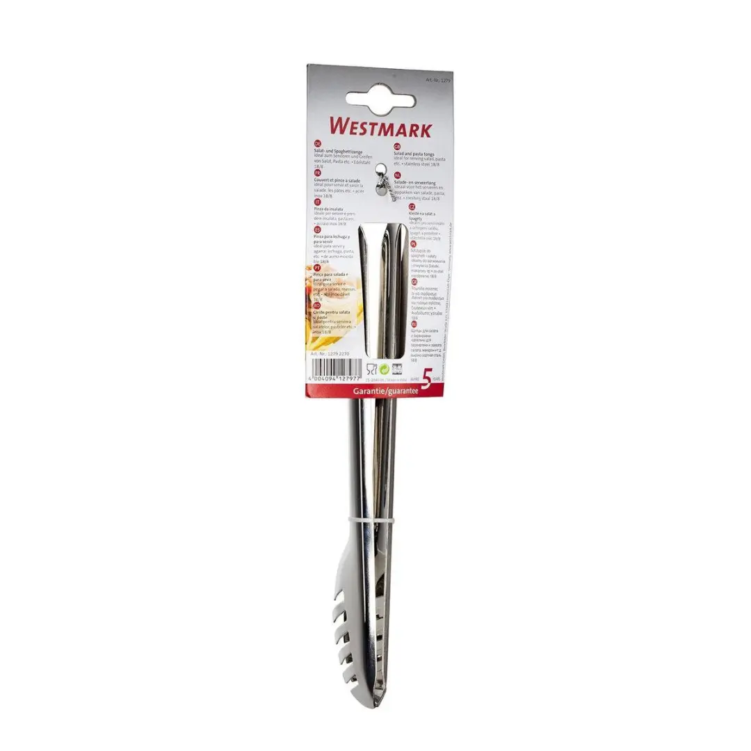 Westmark Spaghetti-/Salade-/Serveertang 23,8cm - Rvs - Zilver