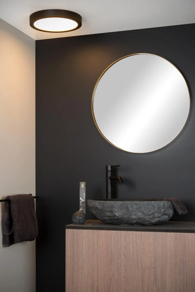 Lucide BRICE-LED Plafondlamp Ø30cm - Zwart