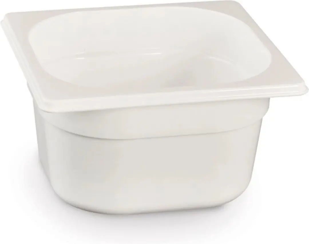 HENDI Gastronormbak 1L - Wit - 176x162x65mm