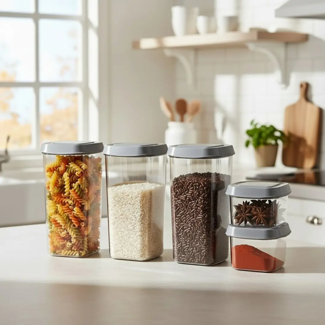 Cookinglife Voorraadpotten Set 8-delig - 470-1770ml Transparant