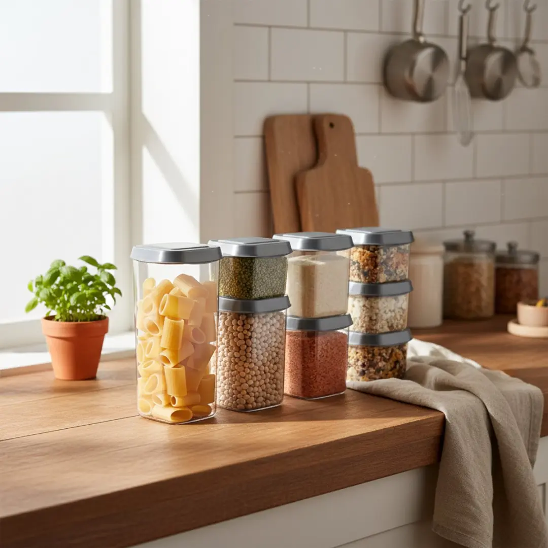 Cookinglife Voorraadpotten Set 8-delig - 470-1770ml Transparant