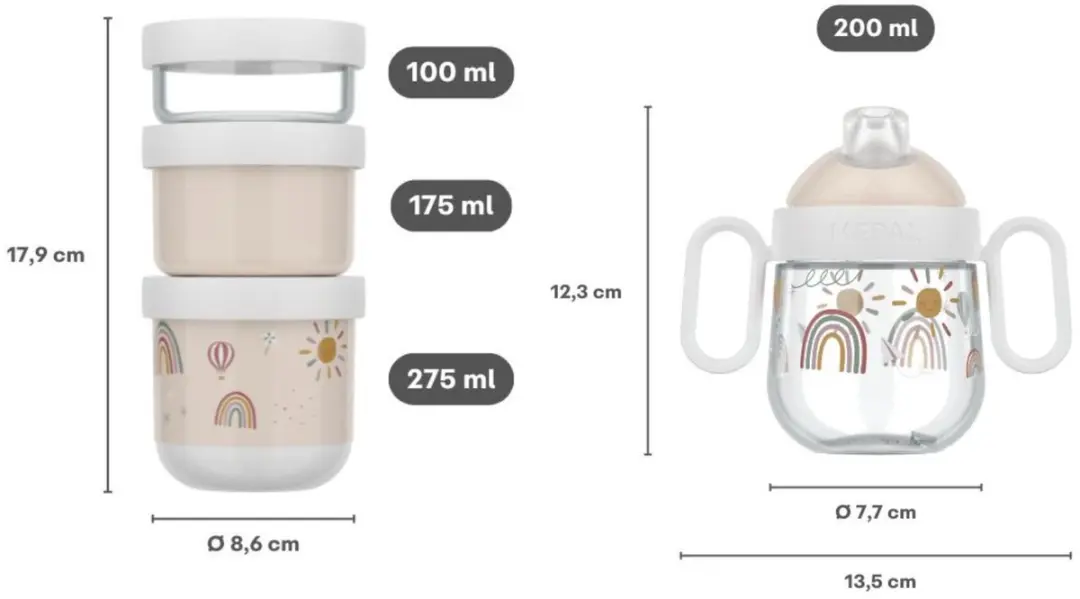 Mepal Mio Snackset Forest Friends - 0.75L - afbeelding 5 van 5