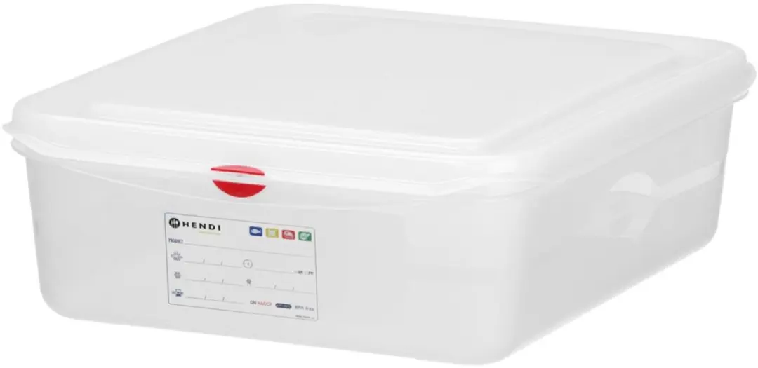 Hendi GN 1/2 Container 12.5L Transparant