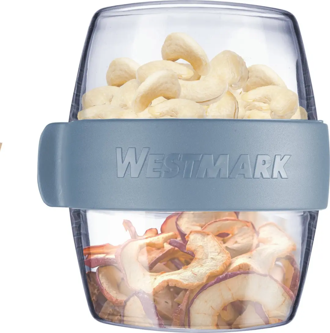 Westmark Pocket Box Mini Maaltijdbakje 400ml - 2x200ml - Blauw