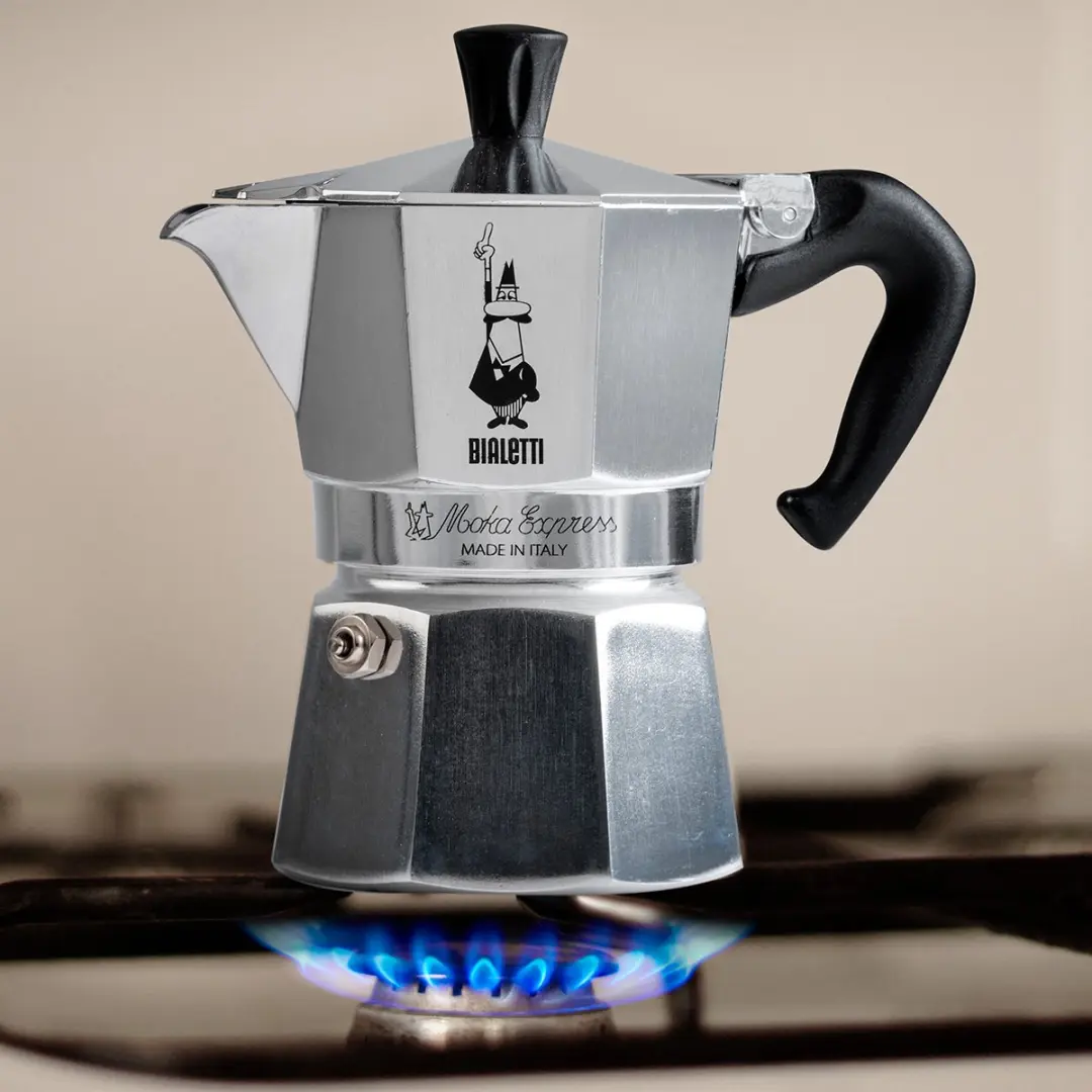 Bialetti Moka Express 6 Kops - Aluminium - Zilver