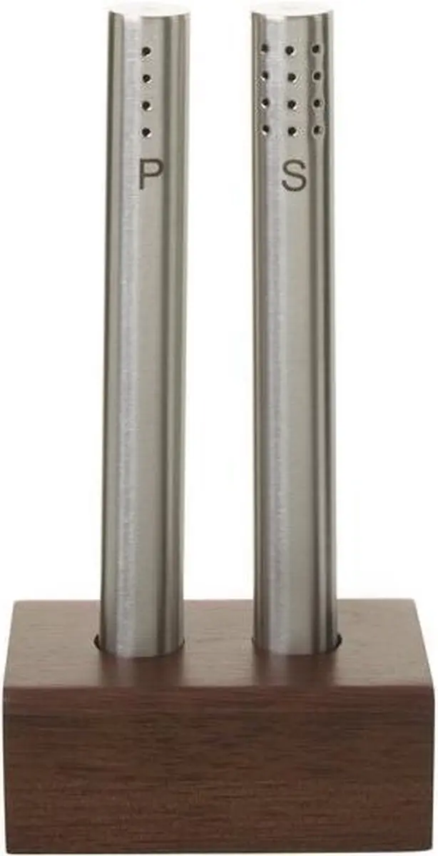 WMF Peper- en Zoutstel 06.3454.6040 - Zilver - Acaciahout