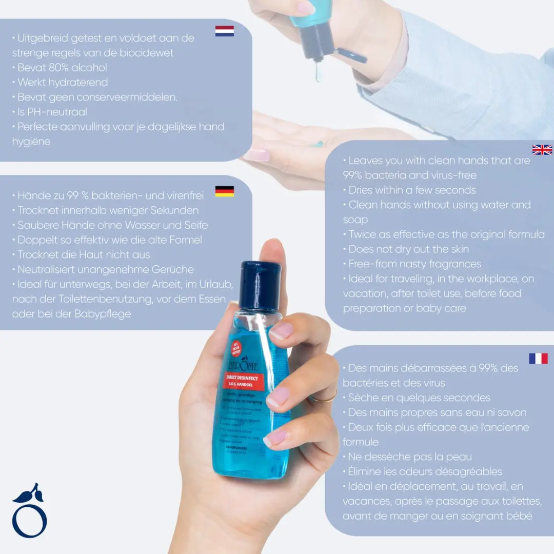 Herome Direct Desinfect Handgel 75ml - 80% Alcohol