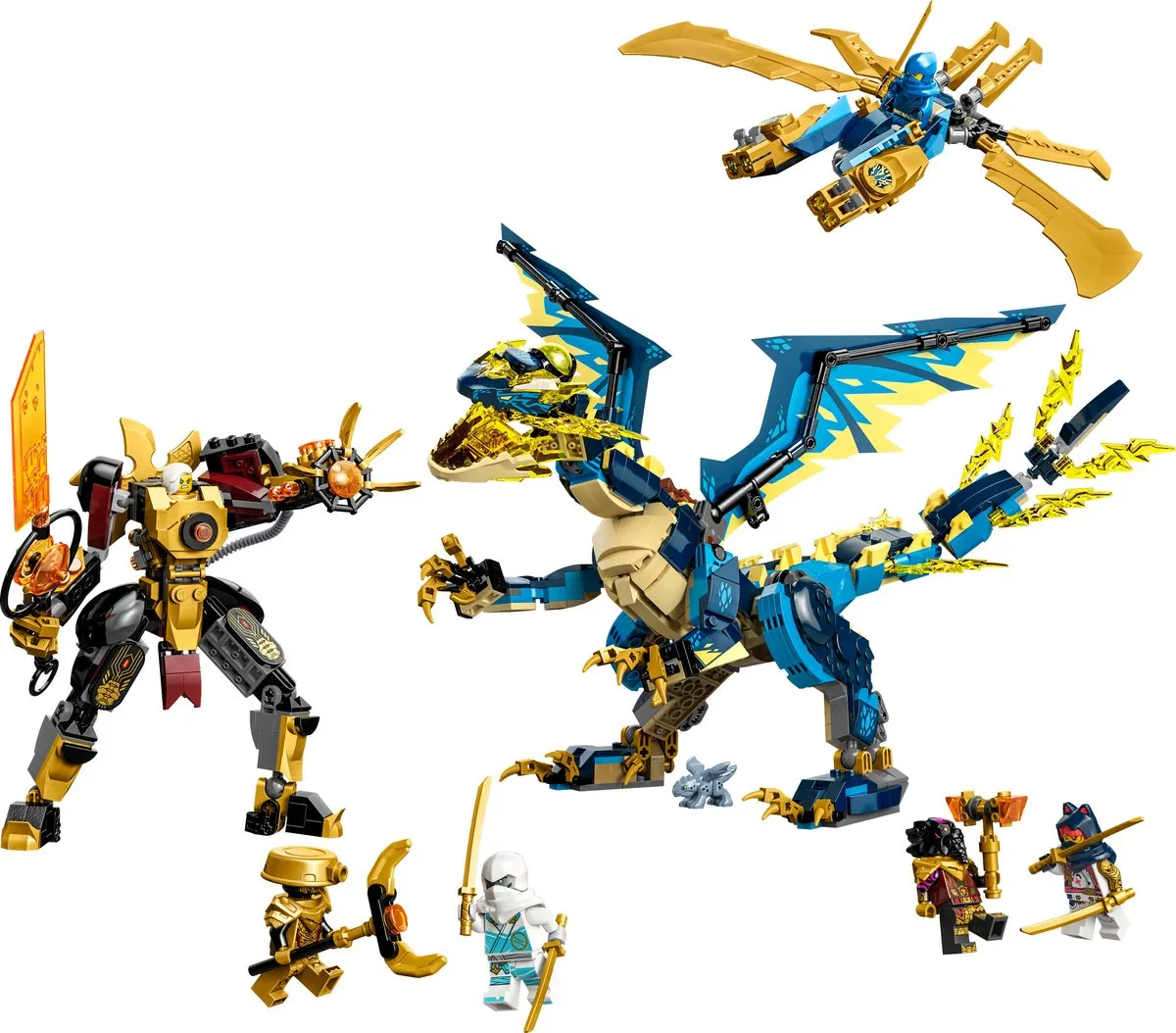 LEGO Ninjago Elementdraak vs. Mecha Keizerin 71796 - 1038 Stukken - Meerkleurig - afbeelding 6 van 6