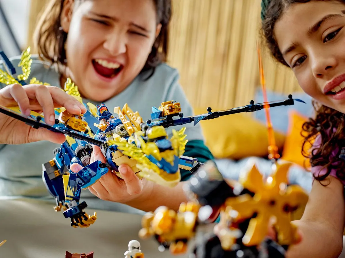 LEGO Ninjago Elementdraak vs. Mecha Keizerin 71796 - 1038 Stukken - Meerkleurig - afbeelding 2 van 6