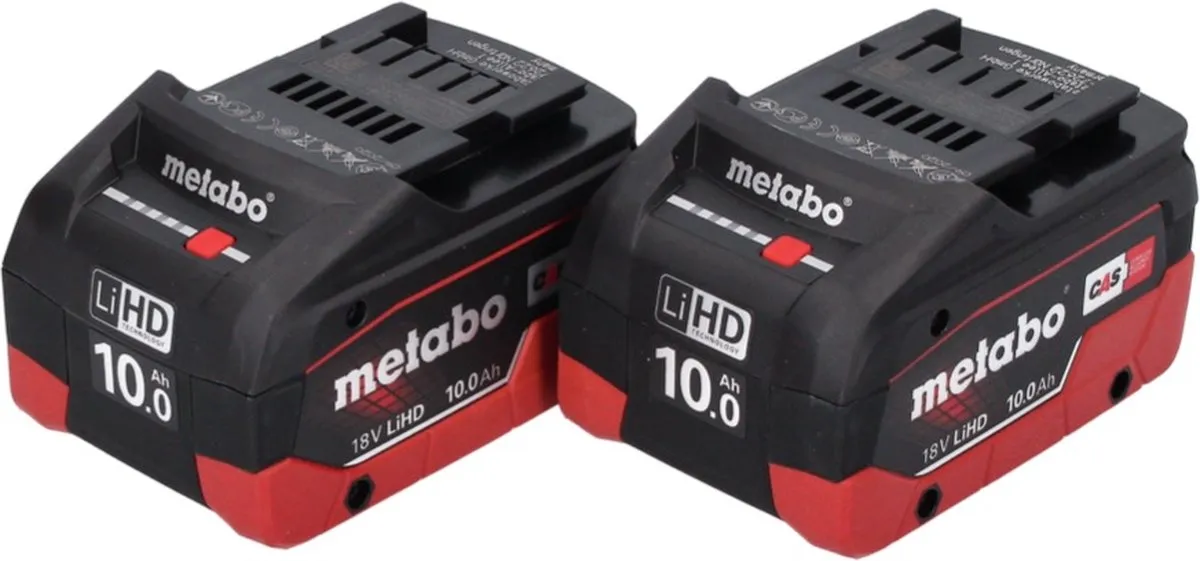 Metabo LiHD 18V 10Ah CAS Accupack Set - 2x 625549000