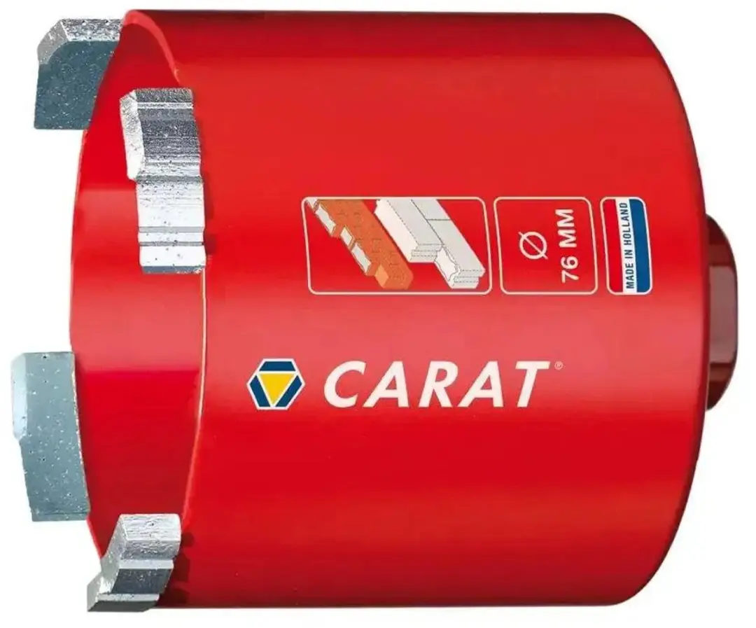 Carat Dustec Dozenboor Droog Gebruik 68x60xM16 - Steen
