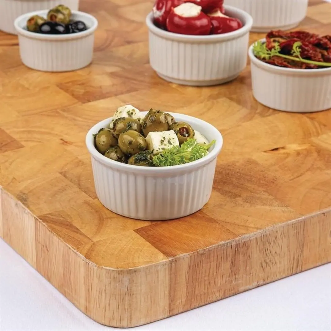 Olympia Crème Brûlée Schaaltjes - 11,5cl - Ø8,5x4cm - Wit