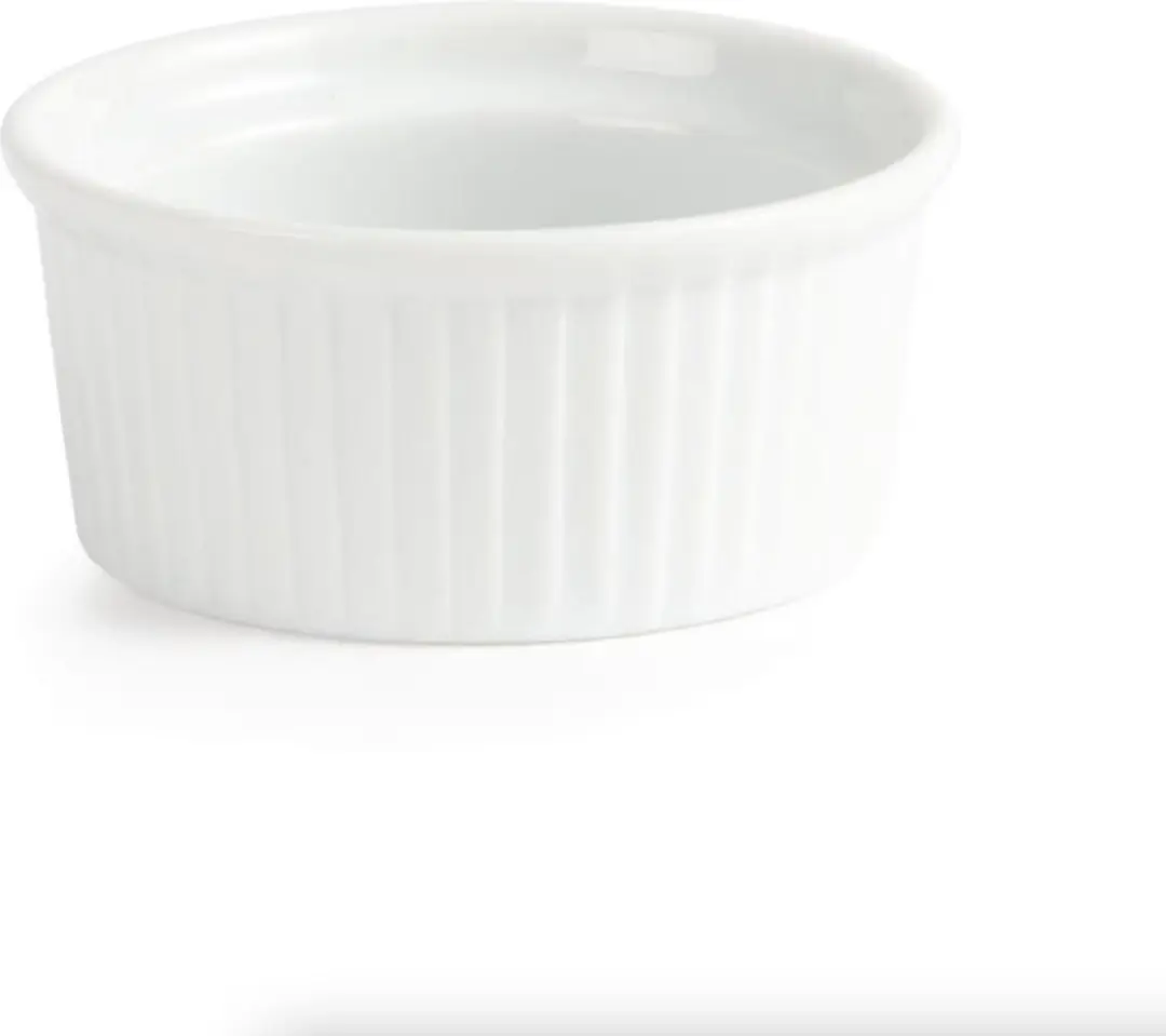 Olympia Crème Brûlée Schaaltjes - 11,5cl - Ø8,5x4cm - Wit