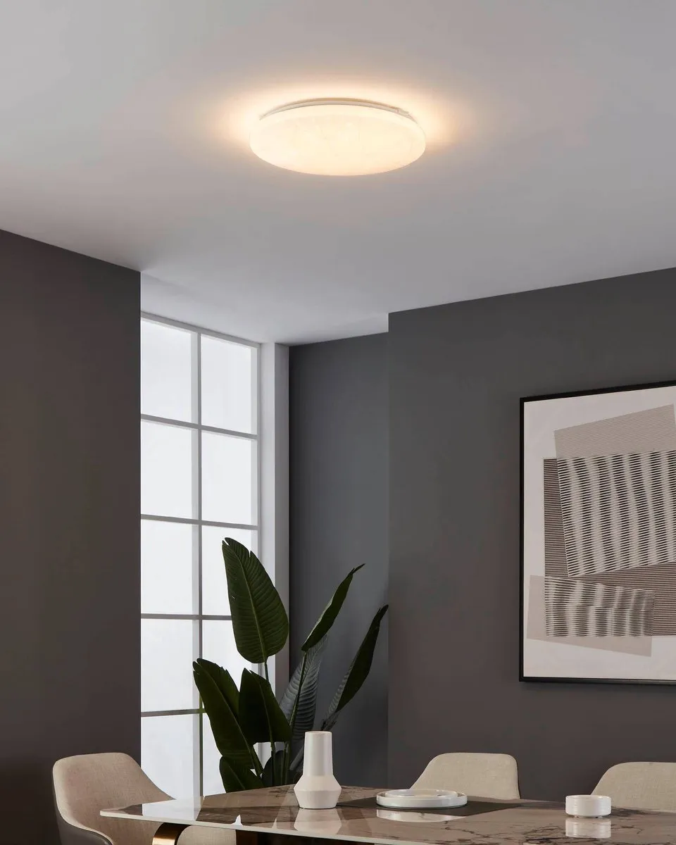 Eglo Rende Plafondlamp LED 38cm - Wit